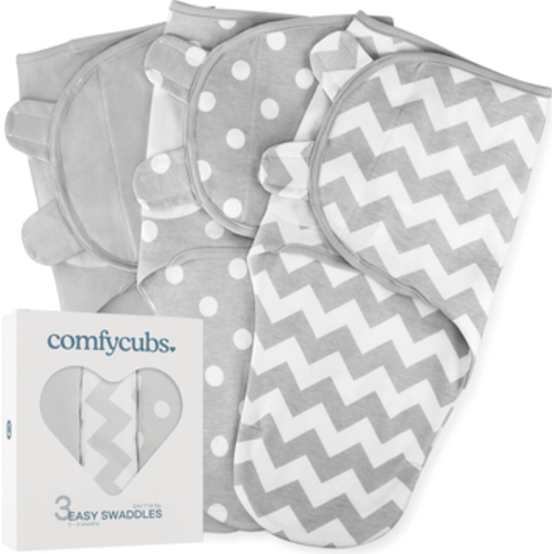 Easy Swaddle Blankets - Pack of 3, Small/Medium