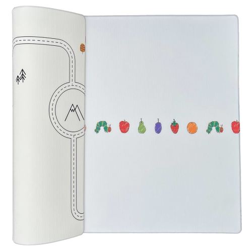 LITTLE Bot x World of Eric Carle Baby Play mat, The Very Hungary Caterpillar Ofie mat (Caterpillar Life + Country Road Nordic)