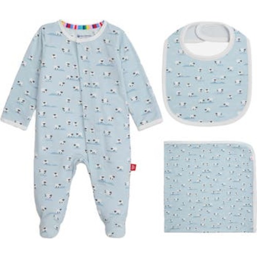 Baa Baa Baby Magnetic Footie, Bib & Blanket Gift Set