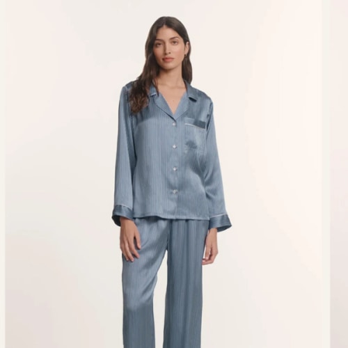 Inez Washable Silk Printed Long PJ Set – Eberjey