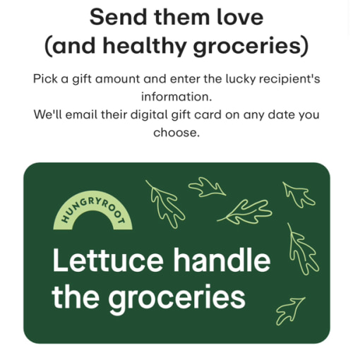Hungryroot Meals and Groceries - Giftcard