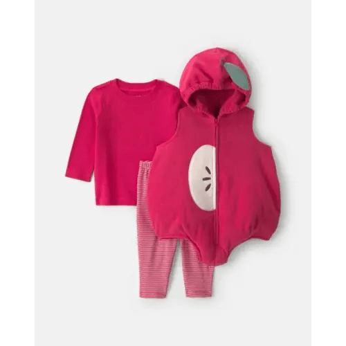 Baby 3-Piece Apple Halloween Long-Sleeve Costume - Red | Carter's