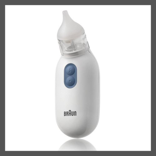 Braun Electric Nasal Aspirator - Mucus Remover, Blocked Nose Relief for Newborn,