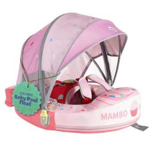 Mambobaby Sunny Navigator Baby Pool Float with Canopy Novelty Float - Mint Cupcake Green : Target