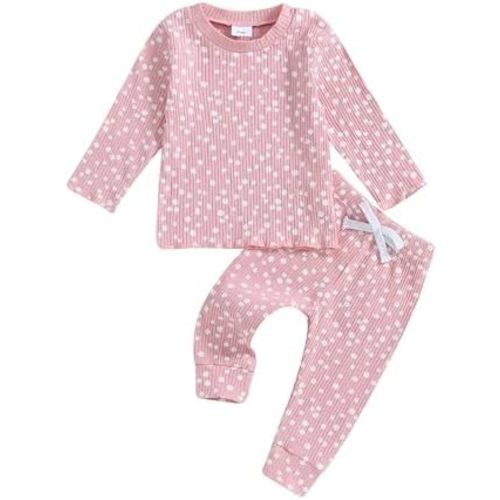 Baby Girl Fall Clothes Set Floral Print Long Sleeve Tops Pants Cute Infant Toddler Outfits 6 12 18 24 Months 2T