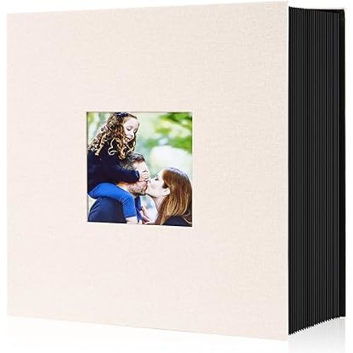 Ywlake Photo Album 4x6 600 Pockets Photos, Linen Cover Large Picture Albums Holds 600 Horizontal and Vertical Photos Beige
