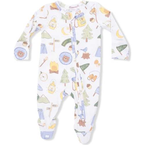 Camping Blue, 2 Way Zipper Footie - Angel Dear | Maisonette