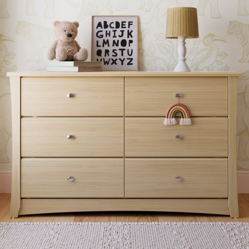 Storkcraft Crescent 6 Drawer Double Dresser & Reviews | Wayfair