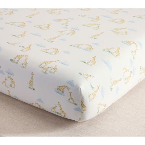 Luxe Critter Organic Cotton Crib Fitted Sheet