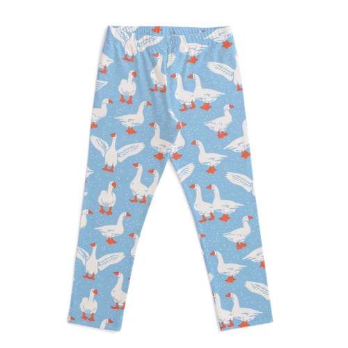 Baby Leggings - Silly Geese Blue