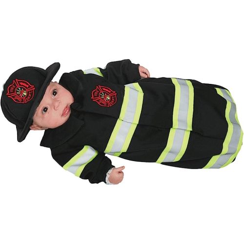 Baby's Firefighter Fireman Costume Bunting for Dress Up and Halloween - Fireman Bunting
