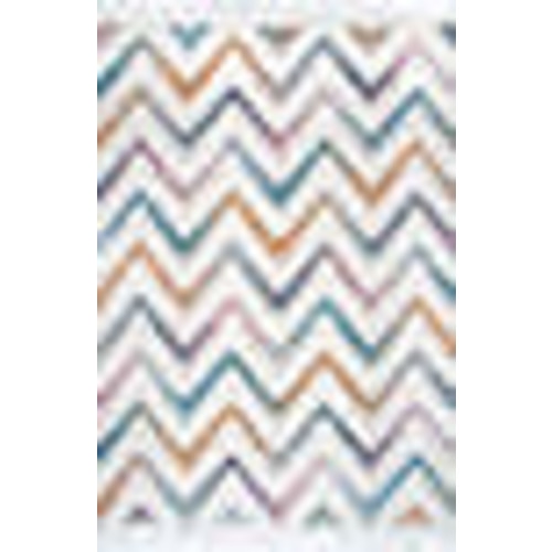 Carved Chevron Shag Rug | Ivory – Rugs USA