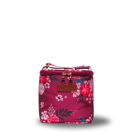 Cold Gold Breastmilk Cooler Bag (Ice Pack Included) (Berry Bloom)