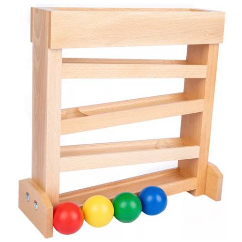 PERSONALIZED Montessori Ball Tracker | Baby & Toddler Developmental Toy | Visual Tracking Skills Toy | Waldorf Wooden Tracker Ball Maze