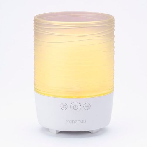 iHome Sound Machine with Bluetooth Speaker, Flameless Candle, and Sleep Sounds - White (iZBT110)