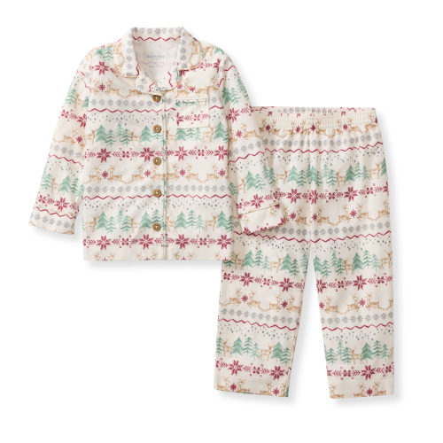 Magical Forest Fair Isle Flannel Two-Piece Pajamas – Burt's Bees Baby
