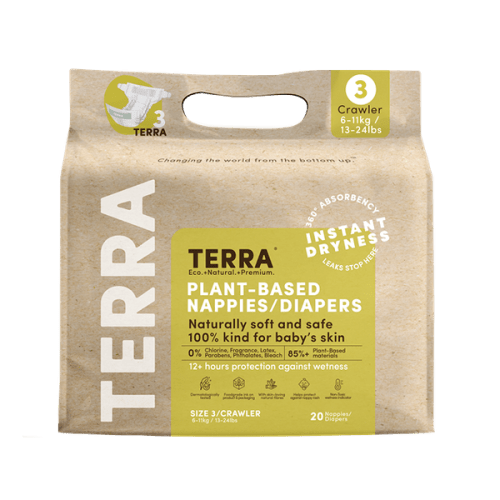 Terra Diapers Size 3 (8 Pack) Bundle