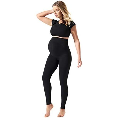 BLANQI Maternity Leggings, Over The Belly Pregnancy Tights, Moderate Support…