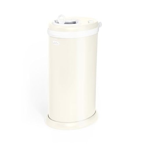 Ubbi Stainless Steel Diaper Pail, No Special Bags, Odor-Locking, Ivory