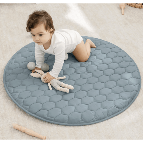 Play Mat with Non-Slip Bottom in Pacific Blue – Comfy Cubs