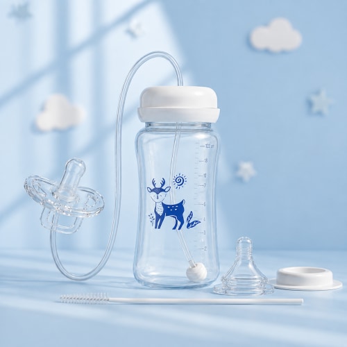 SoloSip Baby™ | Hands-Free Feeding Bottle