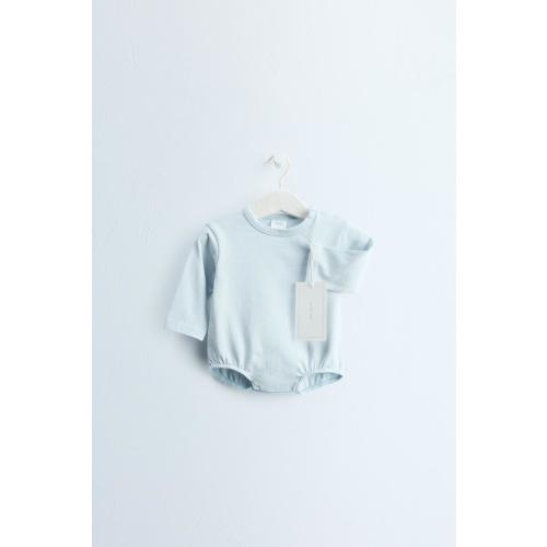 Zara Timeless - Solid-Color Bodysuit - Pastel blue | ZARA United States