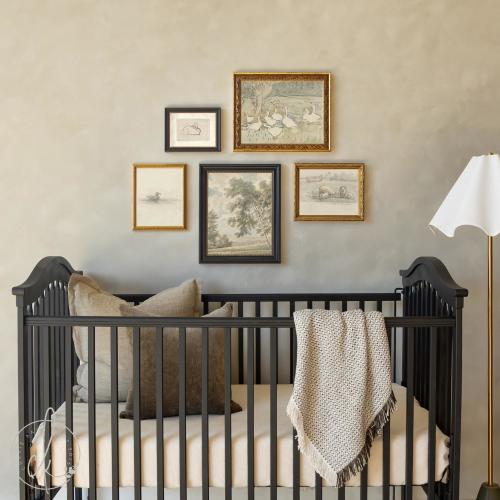 Animal Nursery Wall Art | Vintage Gallery Wall Set | Framed Animal Sketches | Neutral Nursery Decor | Gallery Wall Collection | G38