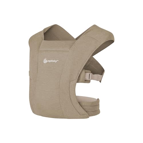 Ergobaby Embrace Newborn Baby Carrier for Infants 0-12 Months (7-25 lbs) - Ergonomic 2-Position Infant Carrier with Head and Neck Support, Hip-Healthy Positioning - Olive