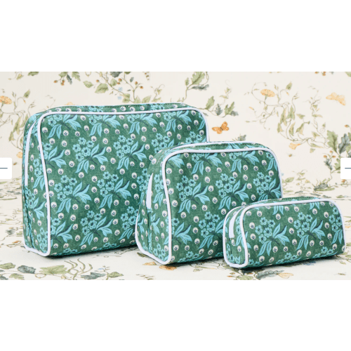Patterned Toiletry Bag Trio (3 pieces) Leah OConnell Harriet