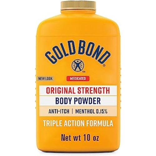 Gold Bond Medicated Original Strength Body Powder, 10 oz., Talc-Free, Anti-Itch, Absorbs & Cools