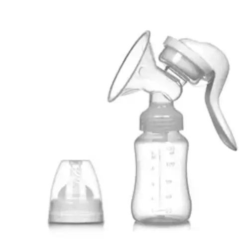 Manual Breast Pump Set with Piston Pump System - Includes 150ml Bottle and Nipple, Durable Plastic, Hand Pump Included, 14 Age Group Maternity Accessory for Breastfeeding and Milk Storage - TikTok Shop