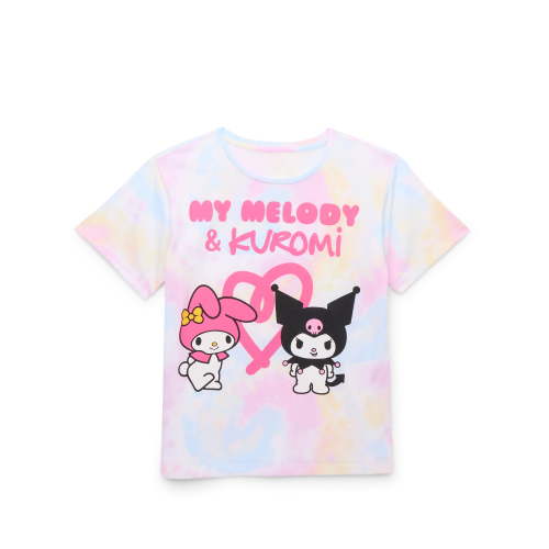 My Melody and Kuromi Girls Short Sleeve Graphic T-Shirt, Sizes 4-16