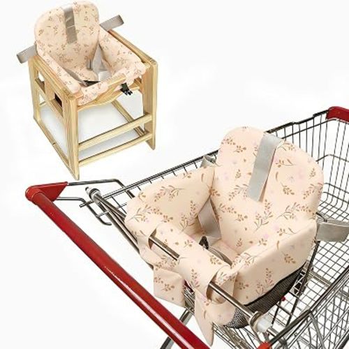 Shopping Cart Cover for Baby, High Chair Cover, Flower