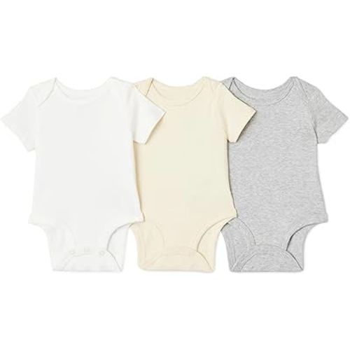 Amazon Essentials Unisex Babies' Short-Sleeve Bodysuits