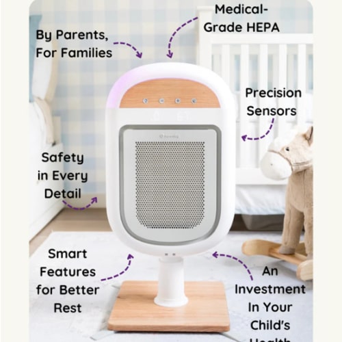 Sereniby Medical-Grade Nursery Purifier with SafeFlow™ Technology