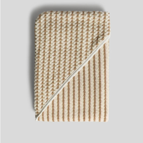 Organic Mini Mosaic Hooded Toddler Towel ( Blush and Adobe) – Parachute Home