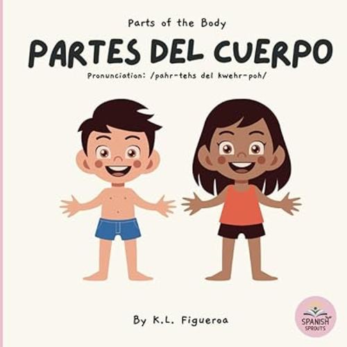 “Partes del cuerpo” Libros bilingües para bebés