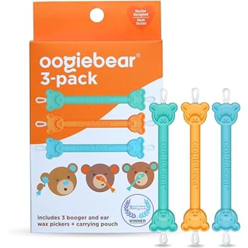 oogiebear - Baby Nose and Ear Cleaner Tool - 3 Pack