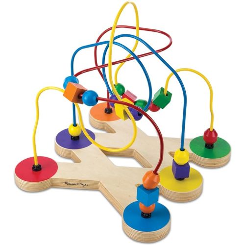 Melissa & Doug Classic Bead Maze - Wooden Educational Toy Wooden Bead Maze Toy for Toddlers Ages 3+