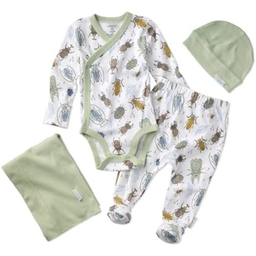 Butterblu Baby Take Me Home 4-piece Baby Gift Set Organic Cotton Layette Clothing in Box for Boys & Girls
