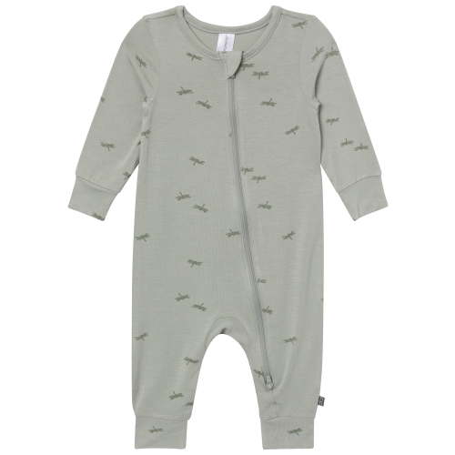 Modern Moments by Gerber Baby Neutral Super Soft Viscose Two-Way Zip Coverall, Sizes Newborn - 24 Months
