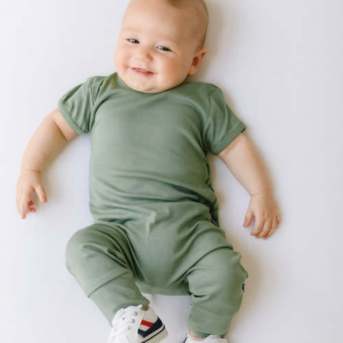 Succulent Short Long Romper Luxe Edition | Cotton Bamboo Blend