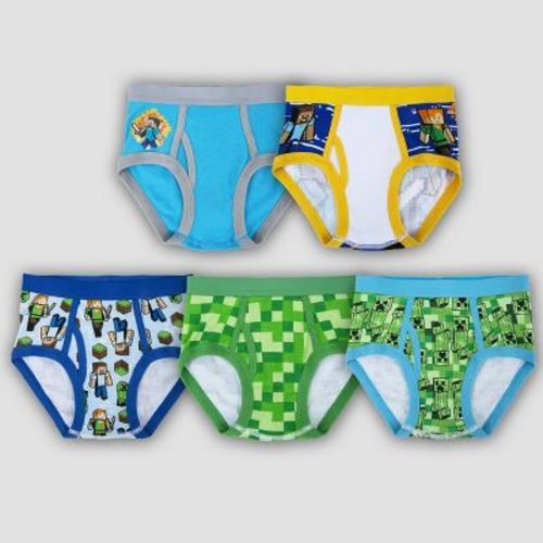 Boys' Mojang Minecraft 5pk Briefs Underwear