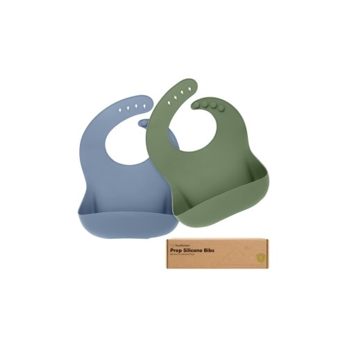 KeaBabies Prep Silicone Bibs