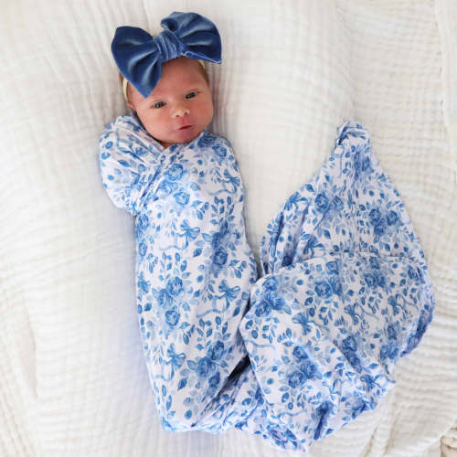 Betsy's Blooms Oversized Swaddle Blanket