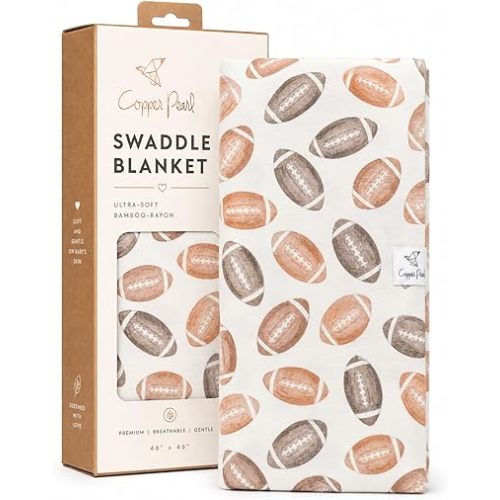 Copper Pearl Swaddle Blankets for Newborns | Soft Stretchy Receiving Blankets for Boys and Girls | Large 46 x 46 Inch Baby Blankets | Lightweight and Breathable Swaddles | Blitz