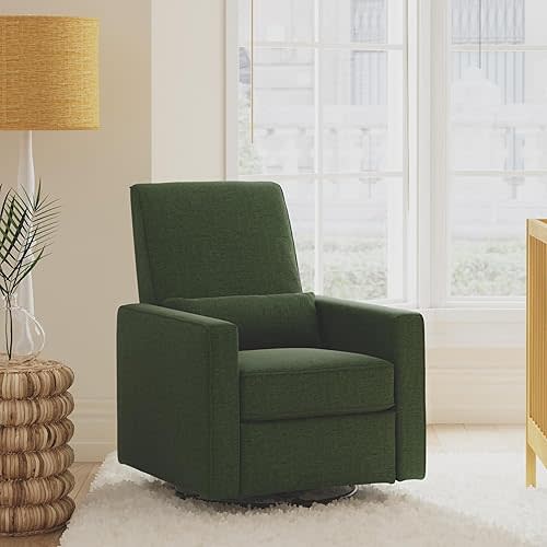 DaVinci Piper Swivel Glider Recliner Chair, Pine Green