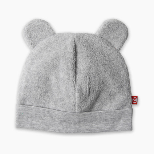Zutano Cozie Fleece Hat - Heather Grey, 0-3 M