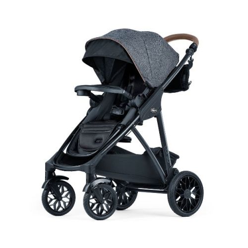 Chicco Corso Primo Modular Stroller - Summit: Infant Car Seat Compatible, One-Hand Fold, Flat-Free Rubber Tires, Maximum Weight 50 lbs