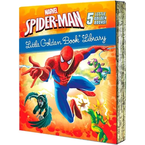 Spider-Man Little Golden Book Library (Marvel): Spider-Man!; Trapped by the Green Goblin; The Big Freeze!; High Voltage!; Night of the Vulture!